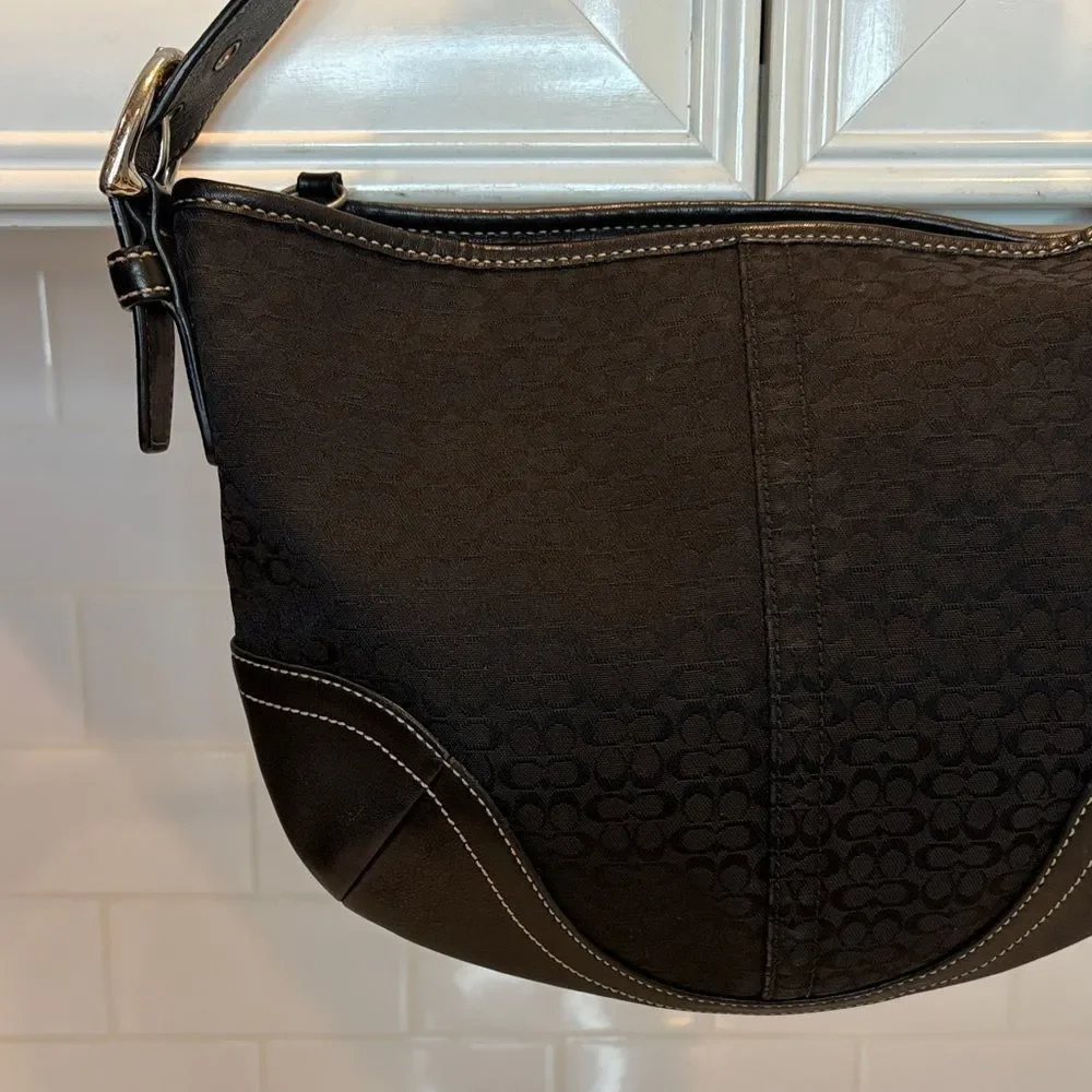 Coach Bag Purse Handbag Y2K Soho Hobo Vintage Jacquard Signature Mini Shoulder